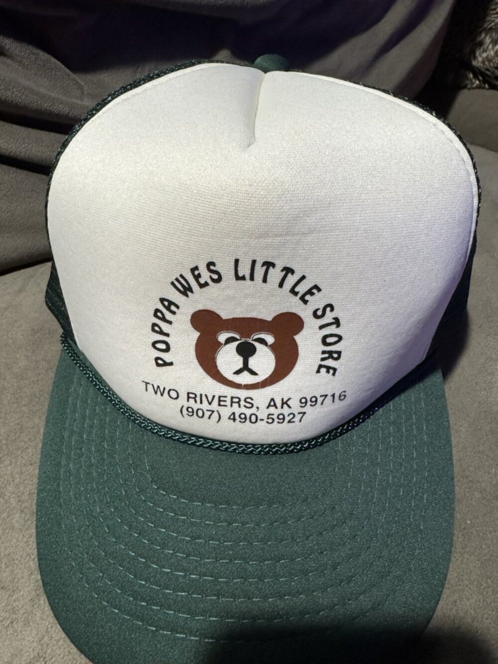 Vintage Two Rivers AK Trucker Hat Poppa Wes Little Store SnapBack